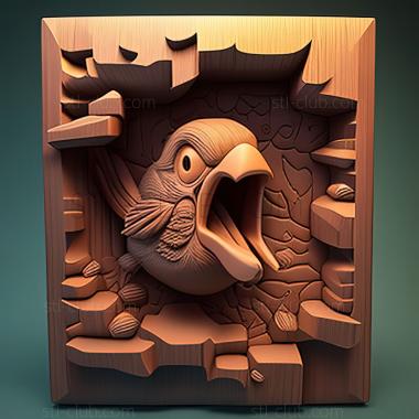 3D модель St Flappy Bird игра (STL)